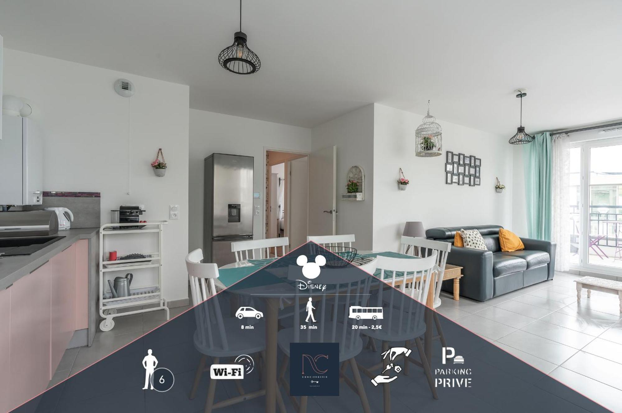 *Disneyland-Paris* 6Pers, Netflix, Wi-Fi, Parking Монтеврен Екстериор снимка